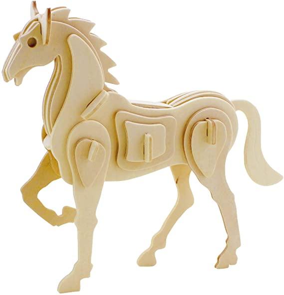 3D Classic Wooden Puzzle - Horse