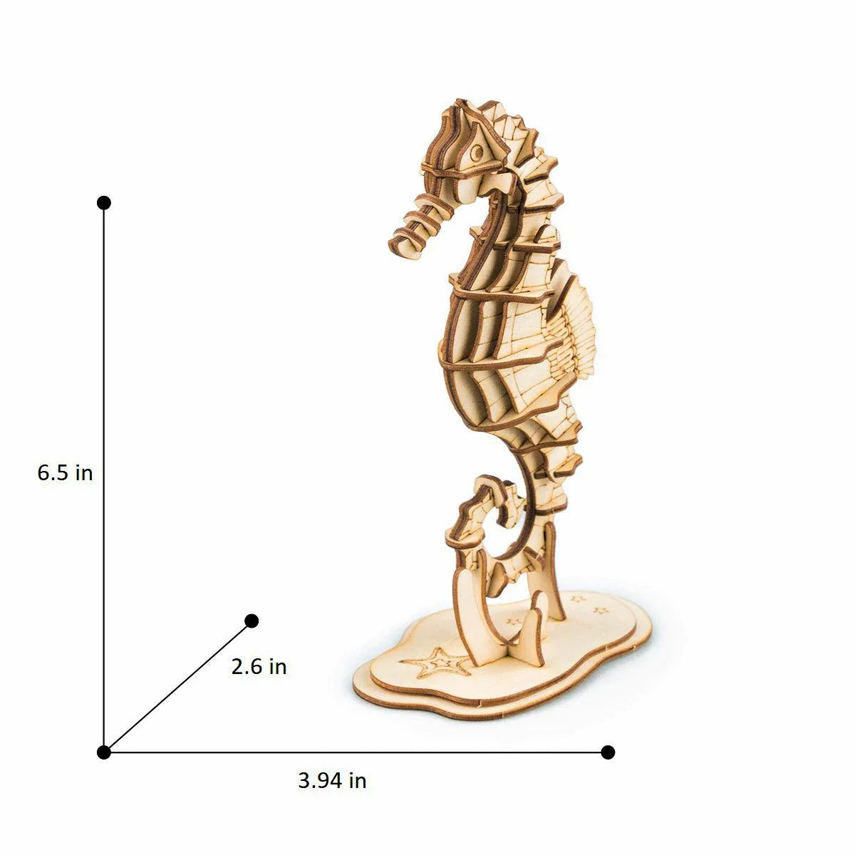 3D Wooden Puzzle 3 Assorted Sea Animals