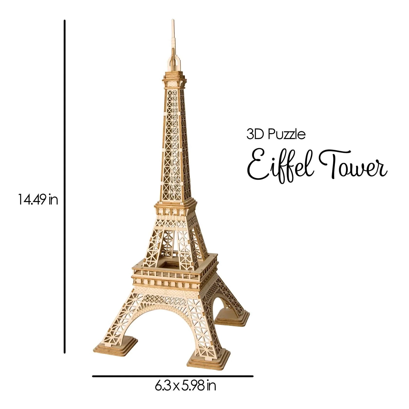 3D Wooden Puzzle Eiffel Tower