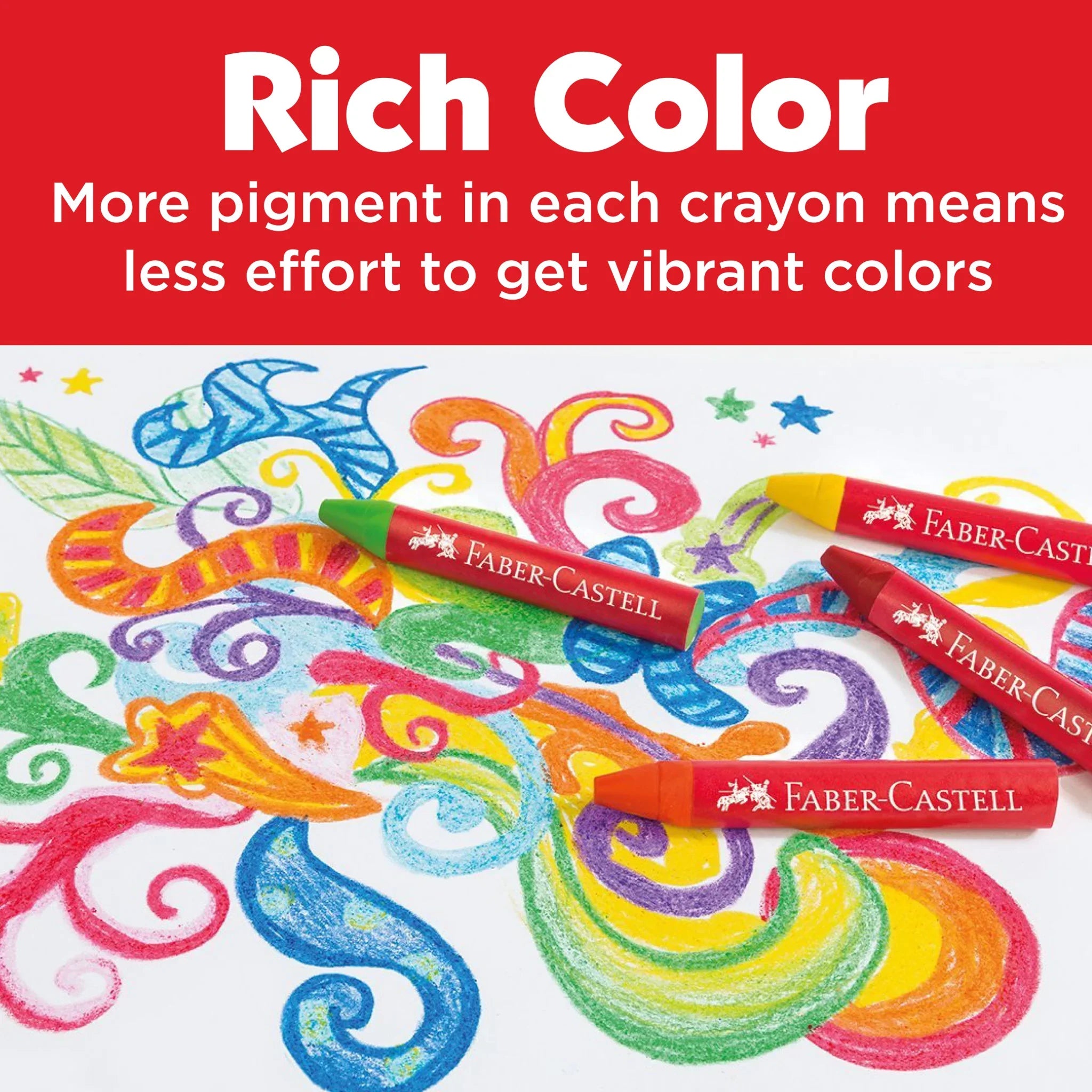 24 Brilliant Beeswax Crayons in Storage Case